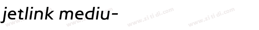 jetlink mediu字体转换